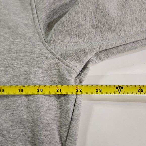 BOXRAW HOODIE Men's Large Grey with Chrome Logo Classic Pullover Streetwear - Picture 2 of 11